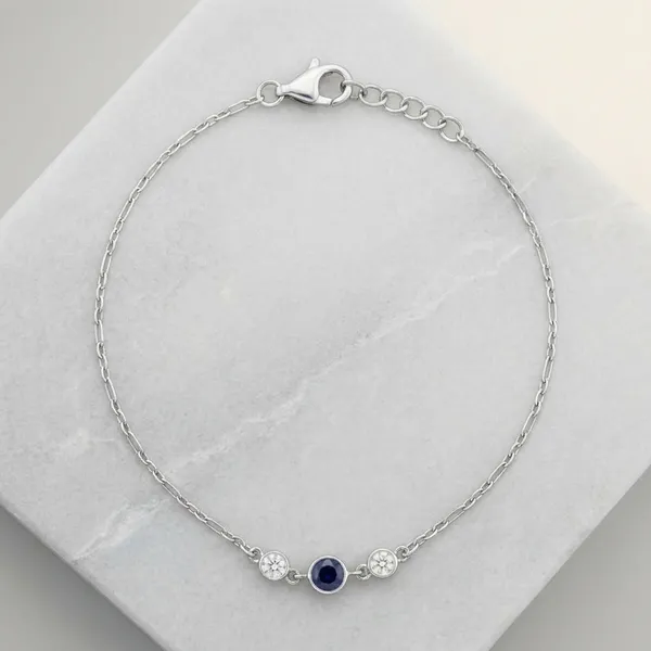 Silver_Sterling_Sapphire_Soul_Bracelet_For_Women