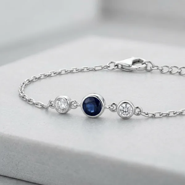 Silver_Sterling_Sapphire_Soul_Bracelet_For_Women