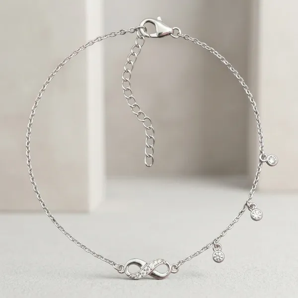 Silver_Sterling_Infinity_Charm_Bracelet_For_Women
