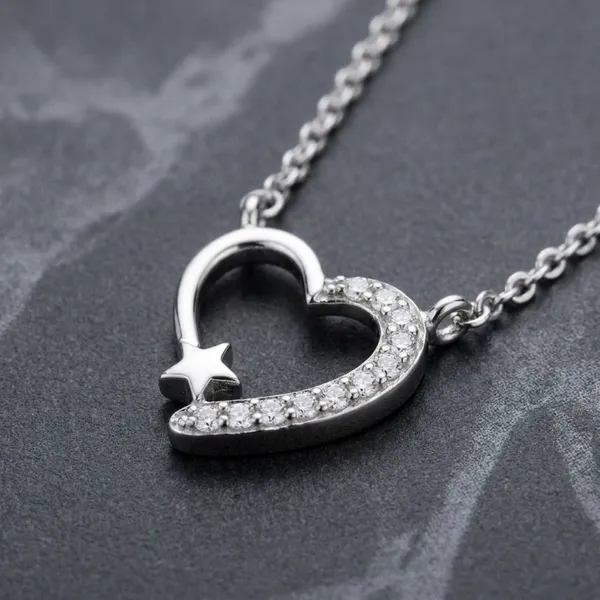 Silver_Sterling_Nova_Heart_Pendant_For_Women