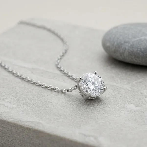 Silver_Sterling_Signature_Solitaire_Pendant_For_Women