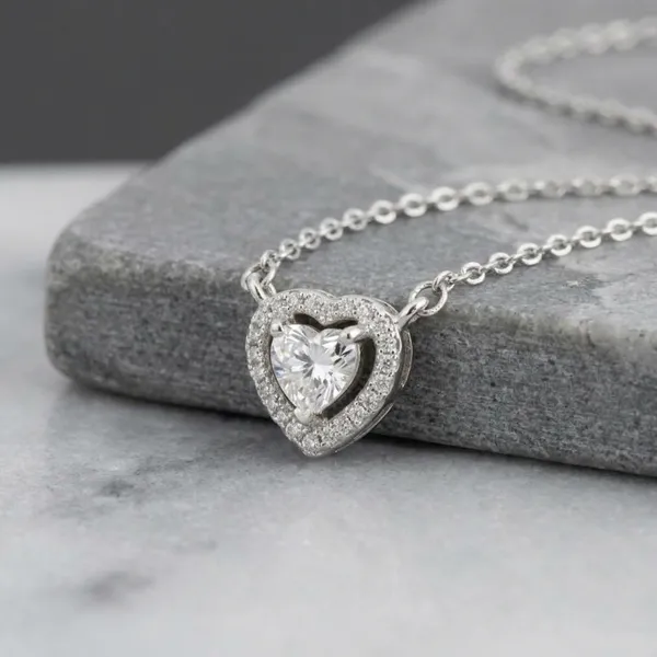 Silver_Sterling_Halo_Heart_Pendant_For_Women