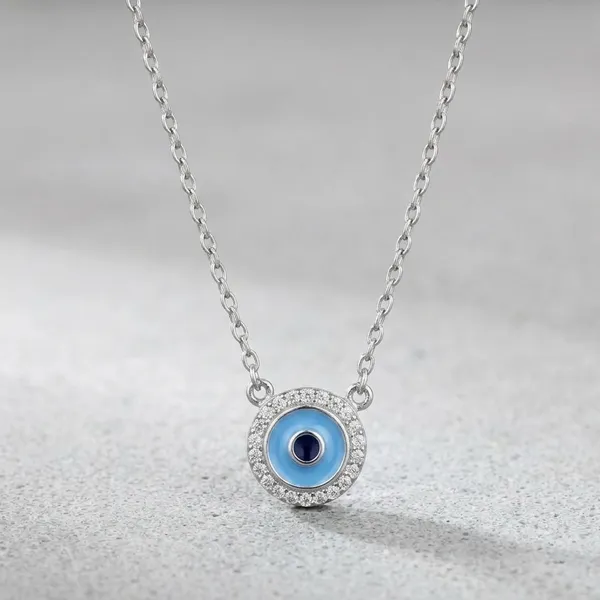 Silver_Blue_Guardian_Halo_Pendant_For_Women