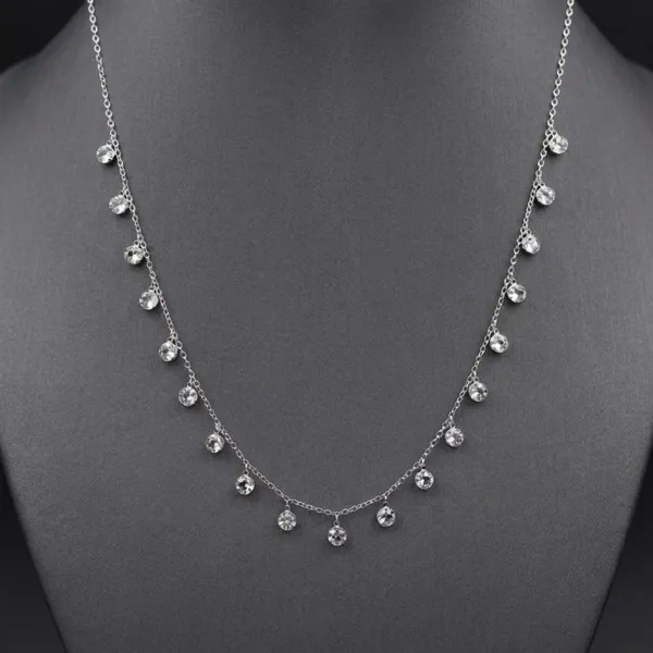 Silver_Stainless_Steel_Rhinestone_Charm_Necklace_For_Women