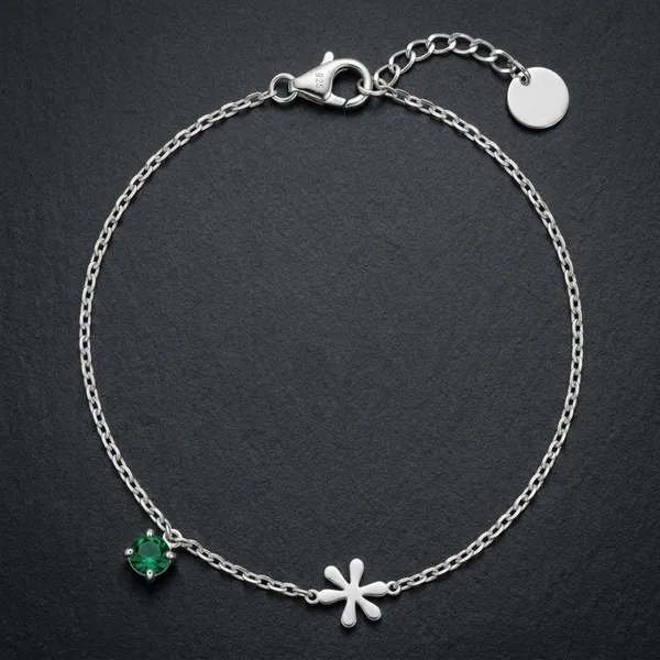 Silver_Sterling_Mayflower_Bracelet_For_Women