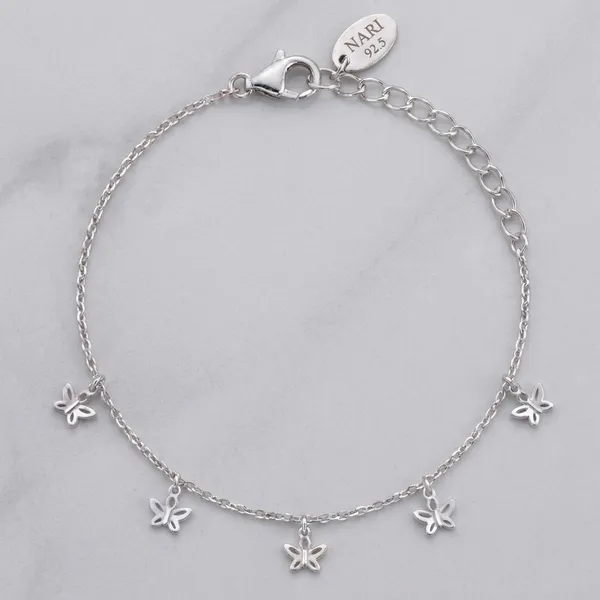 Silver_Sterling_Flutter_Bracelet_For_Women