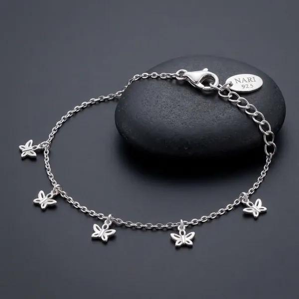 Silver_Sterling_Flutter_Bracelet_For_Women