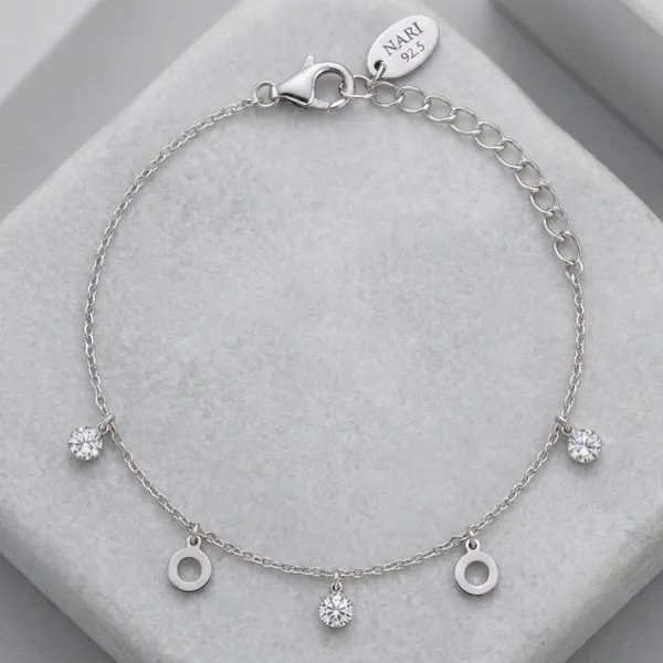 Silver_Sterling_Tempo_Charm_Bracelet_For_Women