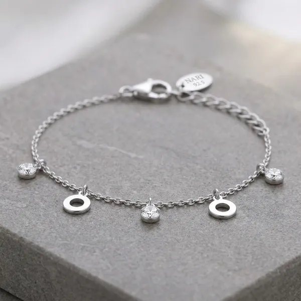 Silver_Sterling_Tempo_Charm_Bracelet_For_Women