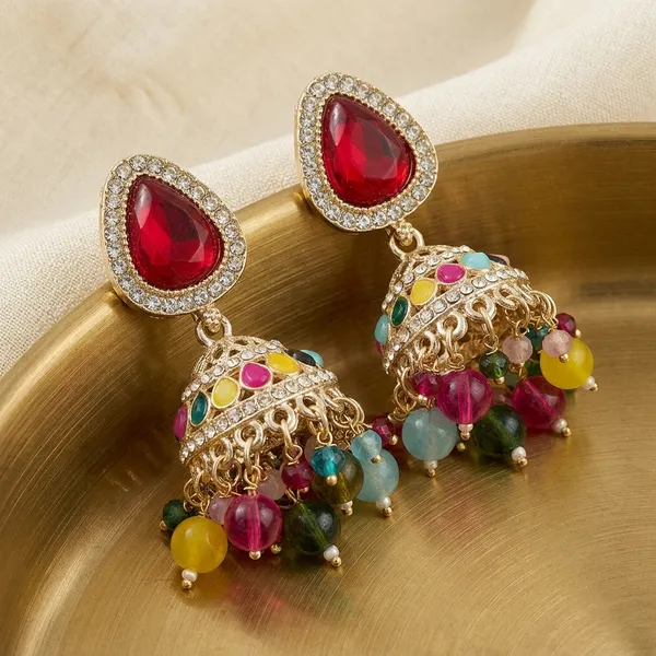 Gold_Multicolor_Stainless_Steel_Stone_Studded_Jhumka_Earrings_For_Women