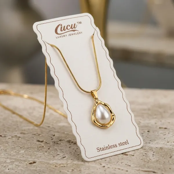 Gold_Pearl_Stainless_Steel_Teardrop_Pearl_Pendant_Necklace_For_Women