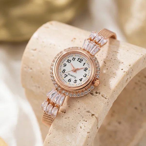 Rose_Gold_Cubic_Zirconia_Bracelet_Watch_For_Women