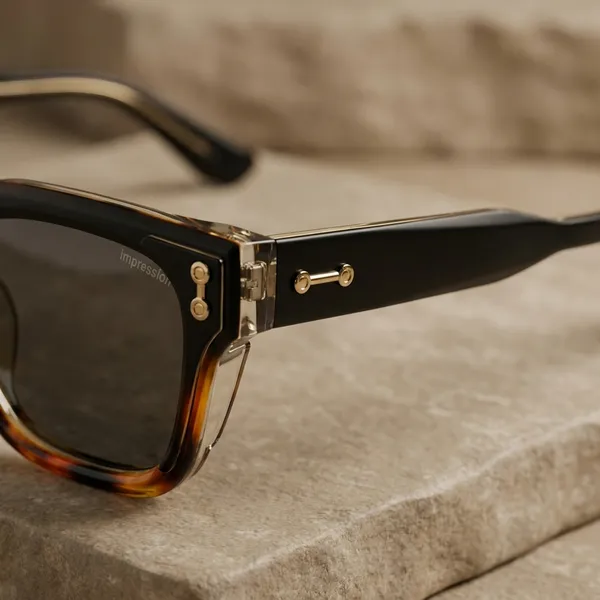 Black_And_Brown_Gradient_Wayfarer_Sunglasses_With_Gold_Accents