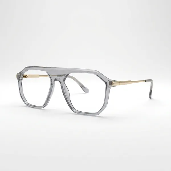 Grey_Transparent_Rectangular_Frame_Eyeglasses_For_Men_And_Women