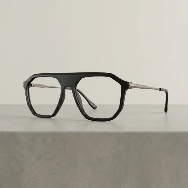 Black_Rectangular_Frame_Eyeglasses_For_Men_And_Women