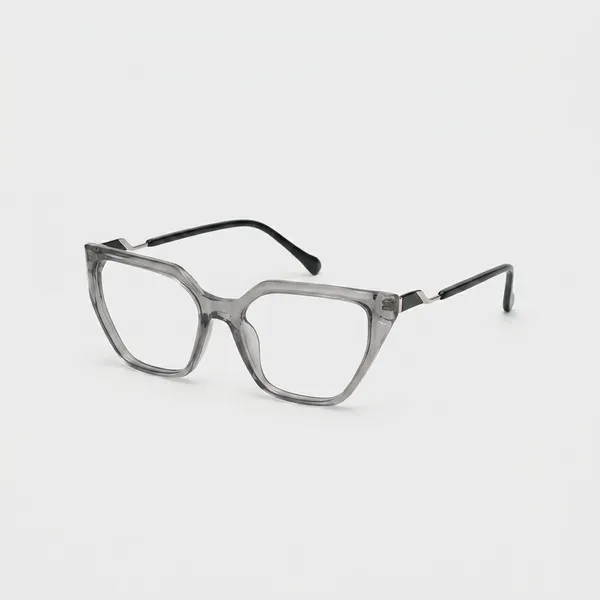 Grey_Transparent_Oversized_Cat_Eye_Eyeglasses