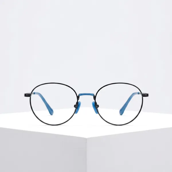 Blue_Round_Frame_Clear_Lens_Eyeglasses