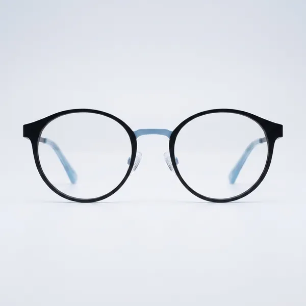 Blue_Round_Frame_Clear_Lens_Eyeglasses