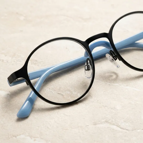 Blue_Round_Frame_Clear_Lens_Eyeglasses