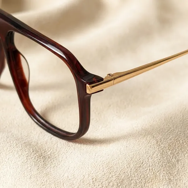 Black_Oversized_Square_Frame_Eyeglasses_With_Gold_Temples