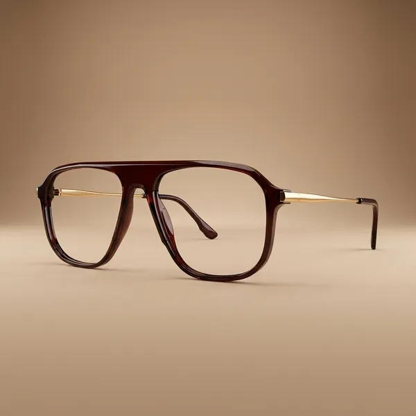 Black_Oversized_Square_Frame_Eyeglasses_With_Gold_Temples