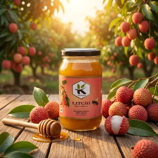 Kodand_Litchi_Honey_500G_Raw_Fruity_Energy_Honey