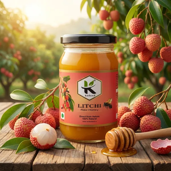 Kodand_Litchi_Honey_500G_Raw_Fruity_Energy_Honey