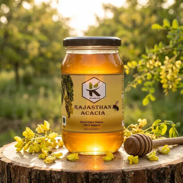 Kodand_Rajasthan_Acacia_Honey_500_Gm_Raw_Mild_Floral_Honey