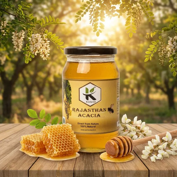 Kodand_Rajasthan_Acacia_Honey_500_Gm_Raw_Mild_Floral_Honey