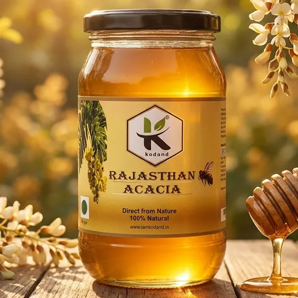 Kodand_Rajasthan_Acacia_Honey_500_Gm_Raw_Mild_Floral_Honey