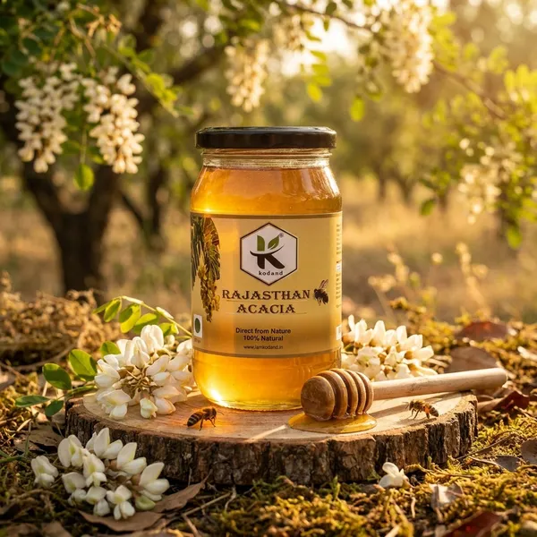 Kodand_Rajasthan_Acacia_Honey_500_Gm_Raw_Mild_Floral_Honey