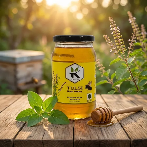 Kodand_Tulsi_Honey_500_Gm_Raw_Cough_Respiratory_Relief