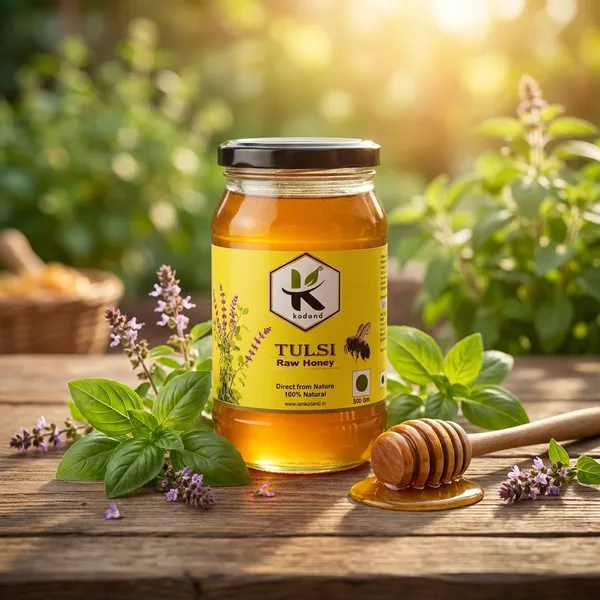 Kodand_Tulsi_Honey_500_Gm_Raw_Cough_Respiratory_Relief