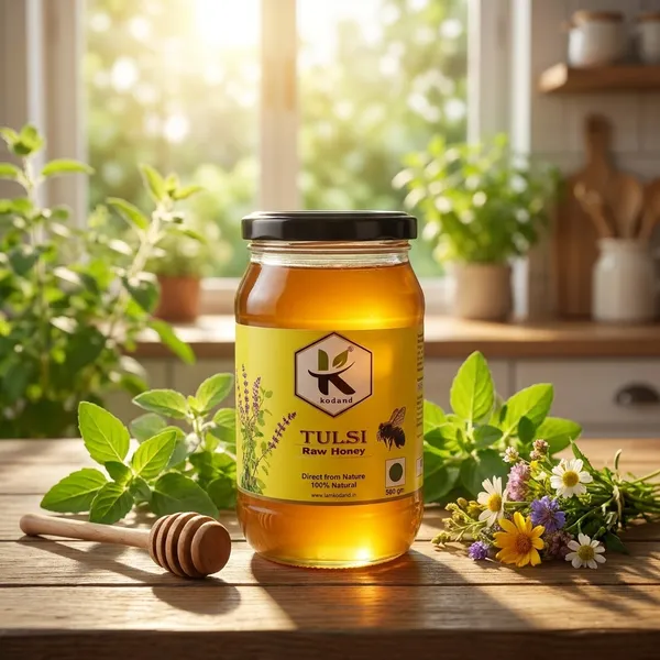 Kodand_Tulsi_Honey_500_Gm_Raw_Cough_Respiratory_Relief
