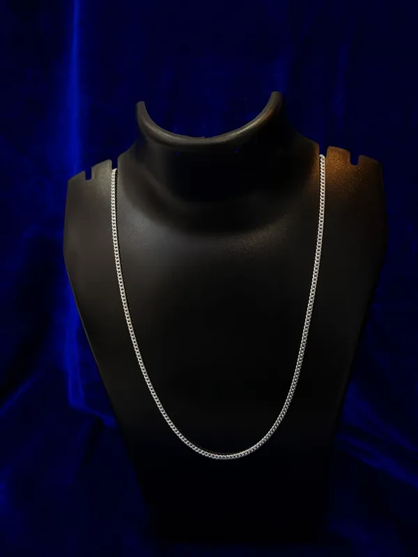 Silver_Curb_Chain_for_men_and_women