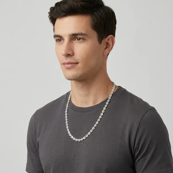 Silver_woven_Chain_For_Unisex
