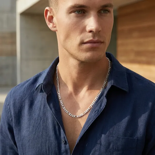 Silver_Figaro_Chain_For_Men