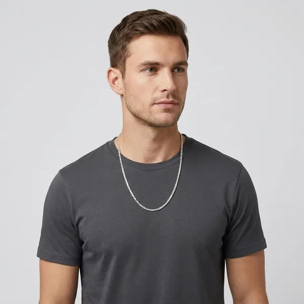 Sterling_Silver_Textured_Link_Chain_For_Unisex
