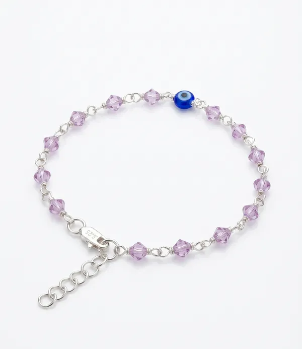 Handmade_Silver_Evil_Eye_Bracelet_with_Purple_Crystal_Beads