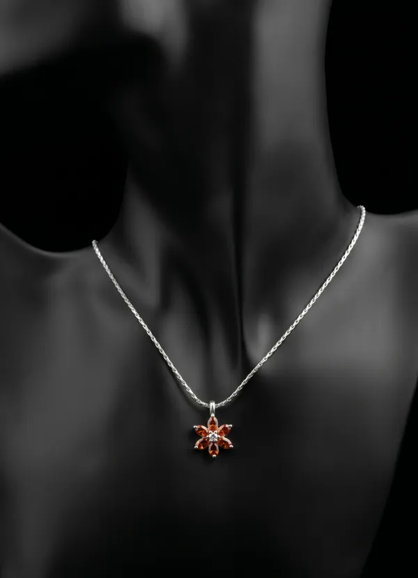 Silver_Floral_Amber_Stone_Pendant_Necklace_for_Women