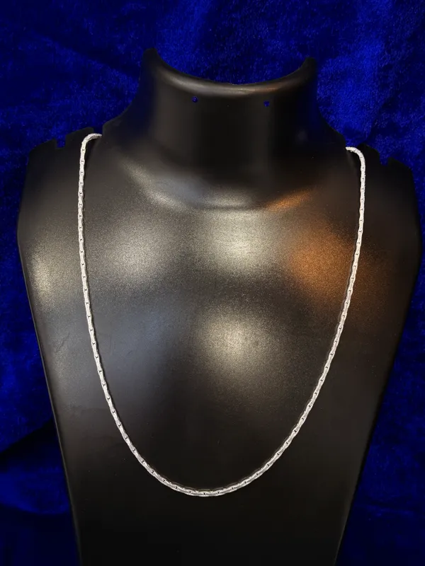 Sterling_Silver_Textured_Link_Chain_For_Unisex