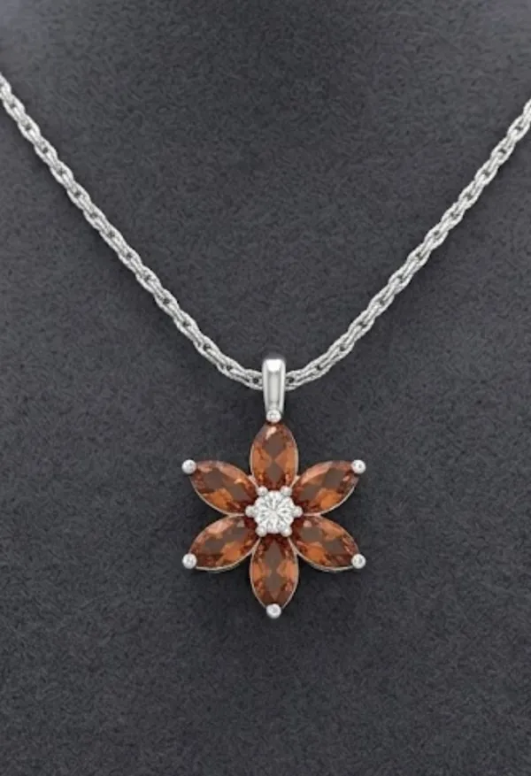 Silver_Floral_Amber_Stone_Pendant_Necklace_for_Women