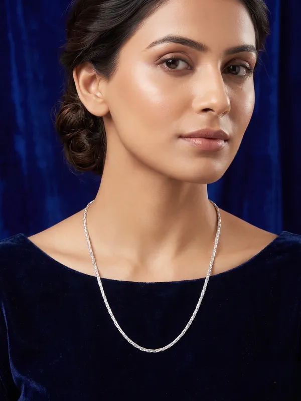 Silver_braided_chain_For_Unisex