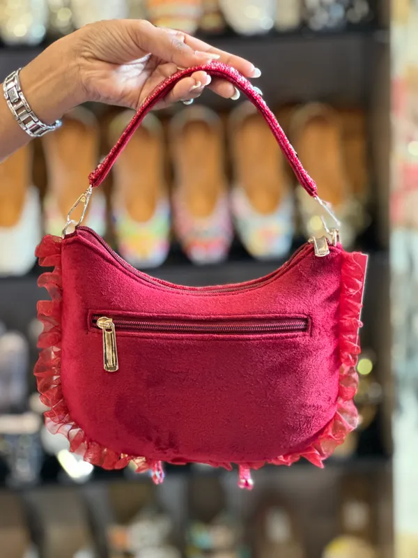 Suede_and_Sequins_floral_clutch