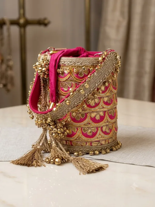 Crimson_Magenta_Pink_Ghungroo_Potli