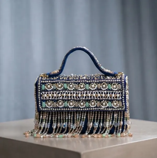 Handcrafted_beaded_fringe_flap_Clutch
