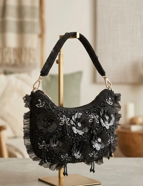 Suede_and_Sequins_Floral_Clutch