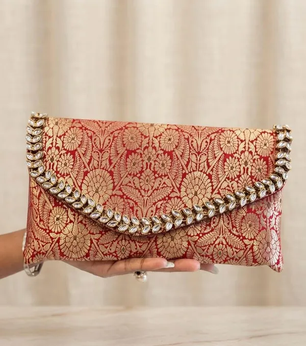 Brocade_Kundan_work_Clutch