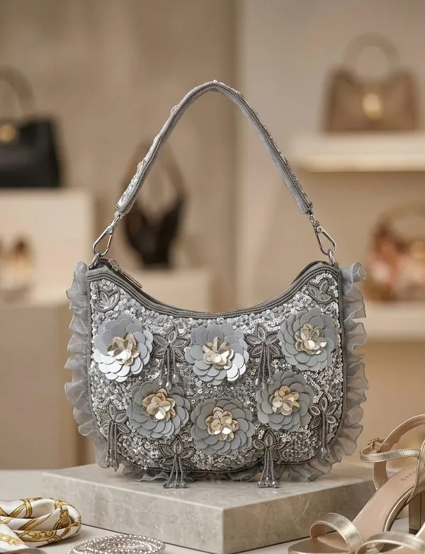 Suede_and_Sequins_Floral_Clutch