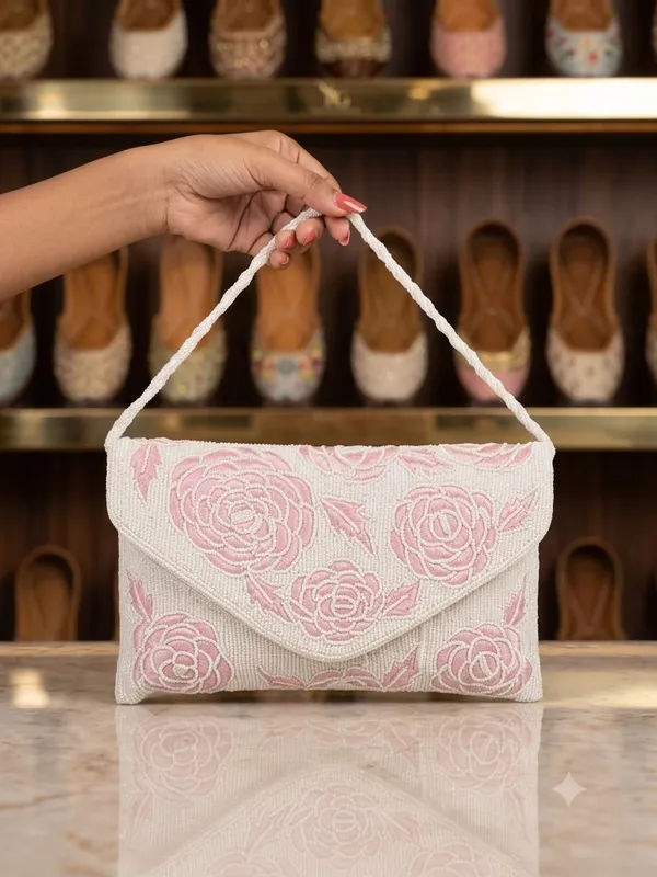 Pearl_Beaded_Flower_Flap_Clutch